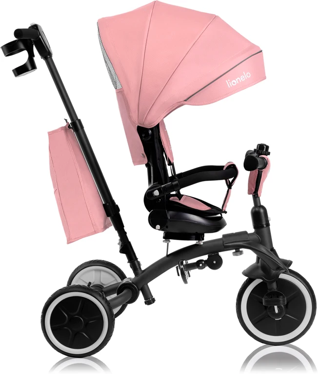 Триколісний велосипед Lionelo Tris Plus PINK ROSE